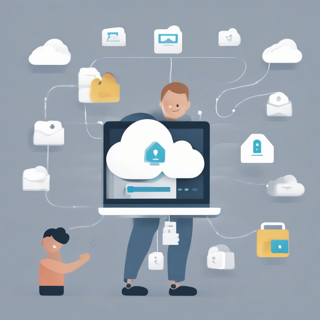 NAS Cloud Backup Illustration